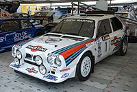 1985年のRACでデビューしたグループBマシン、デルタS4（左）と、1987年からのグループS用マシンとして開発されたECV[1]（右）