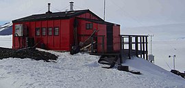 The Hut at Fossil Bluff, Antarctica