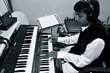 Gifton Elias at his composing setup (2010)