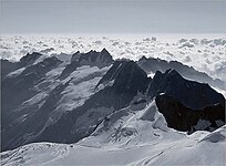 Blick vom Gran Paradiso Richtung Poebene