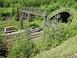 Il portale ovest del tunnel dell'Heitersberg presso Mellingen