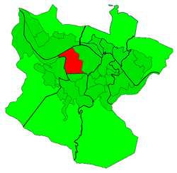 Indautxu within Bilbao