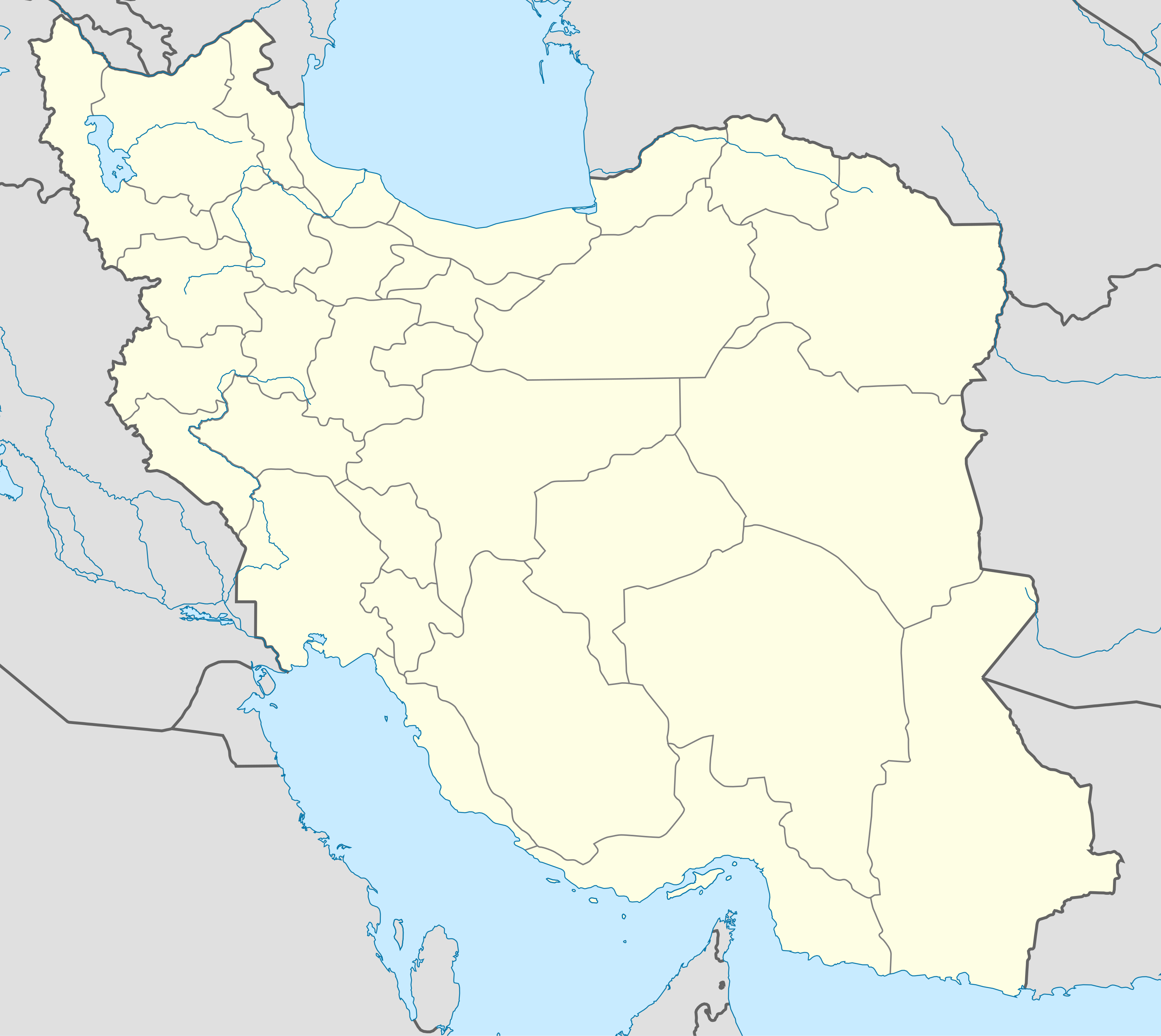Iranian insurgency detailed map is located in Iran
