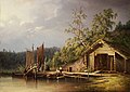 Fiskarstuga i skärgården (1840)