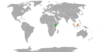 Location map for Kenya and Malaysia.