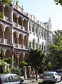 Byrock (left) and Carmelita (right) terraces on Challis Avenue in Potts Point