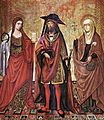 Magdalena, Lazarus und Martha: Unknown Master, Spanish (active 1480-1500 in Valencia)