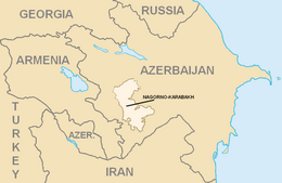 Oblast' autonoma del Nagorno Karabakh – Mappa