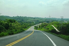 Carretera Federal 180 looking northbound near Gutiérrez Zamora.