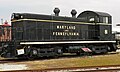 Locomotive #81, an EMD NW2 acquired in 1946, now at the Railroad Museum of Pennsylvania