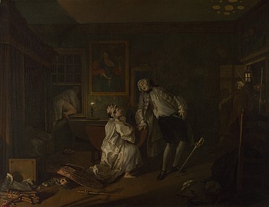 Marriage A-la-Mode: 5. The Bagnio, by William Hogarth