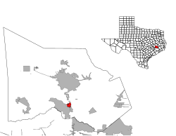 Location of Shenandoah, Texas