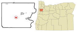 Location in Oregon