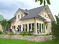 Bergfelde, Germania. Una moderna casa in legno strutturale