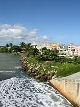 View of Arecibo from the mouth of Río Grande de Arecibo