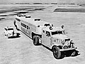 A Pullman bus of the Nairn Transport Company for the Damascus- Baghdad service across the desert
