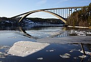 Ångermanälven, Sandö-Brücke