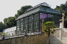 Serre d'histoire des plantes du Jardin des plantes de Paris.