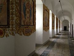 Cloistered courtyard