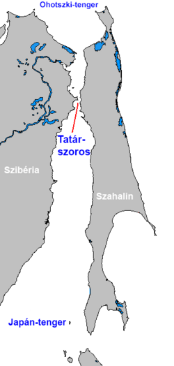 A Tatár-szoros térképe