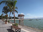 The Chapala beach viewed from the Malecon