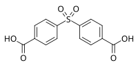 Strukturformel von 4,4′-Sulfonyldibenzoesäure