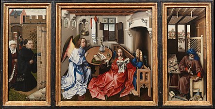 Robert Campin, the Mérode Altarpiece, c. 1425–1428