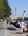 Part of the Bratislava Riverfront near the New Bridge