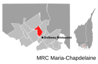 Location of Saint-Eugène-d'Argentenay