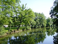 Vue du camping sur l'Ognon.