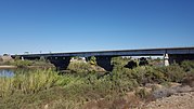 Interstate 10/US Route 95 The Ehrenberg-Blythe Colorado River Bridge as seen from Ehrenberg