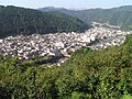 Gujō city from the castle