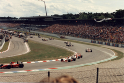 Formationsvarvet inför Tysklands Grand Prix 1993.