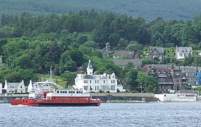 A Western Ferries ferry approaching the quay.