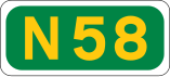 N58 road shield}}