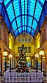 The interior of Miller Arcade at Christmas
