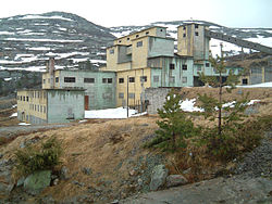 View of the village mill, wash mill and hoist