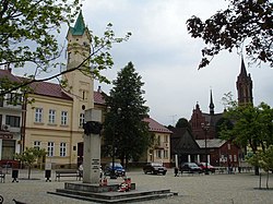 Town square of Kołaczyce