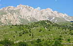 3. Korab (2 764 m, högst i både Albanien och Nordmakedonien).