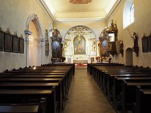 Langhaus, Blick zum Altar