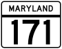 Maryland Route 171 marker