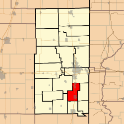 Location in Vermilion County
