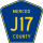 County Road J17 marker
