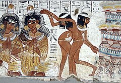 Women dancers performed wearing only jewelry in Ancient Egypt