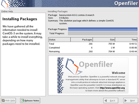 Скриншот программы Openfiler