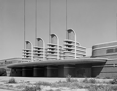 Pan-Pacific Auditorium in Los Angeles, California, by Wurdeman & Becket (1936)