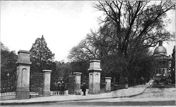 Park St. gate, Boston Common, 19th century