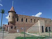 Different side view of El Cid Castle, located at the Northwest corner of 19th Ave and West Cholla Drive in Phoenix.