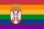 Serbia Gay pride flag of Serbia[158]