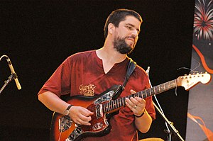 Will Holland performing with 'Quantic and his Combo Bárbaro' in 2009